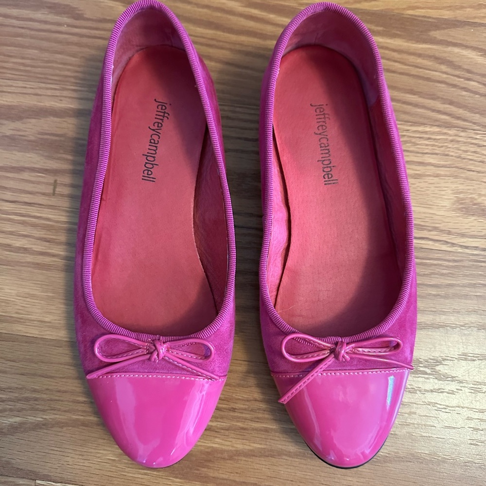 Jeffrey Campbell Fuchsia Ballet Flats